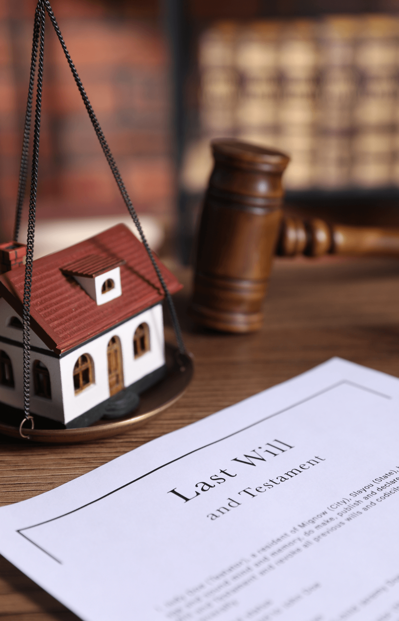 Probate court documents and legal materials