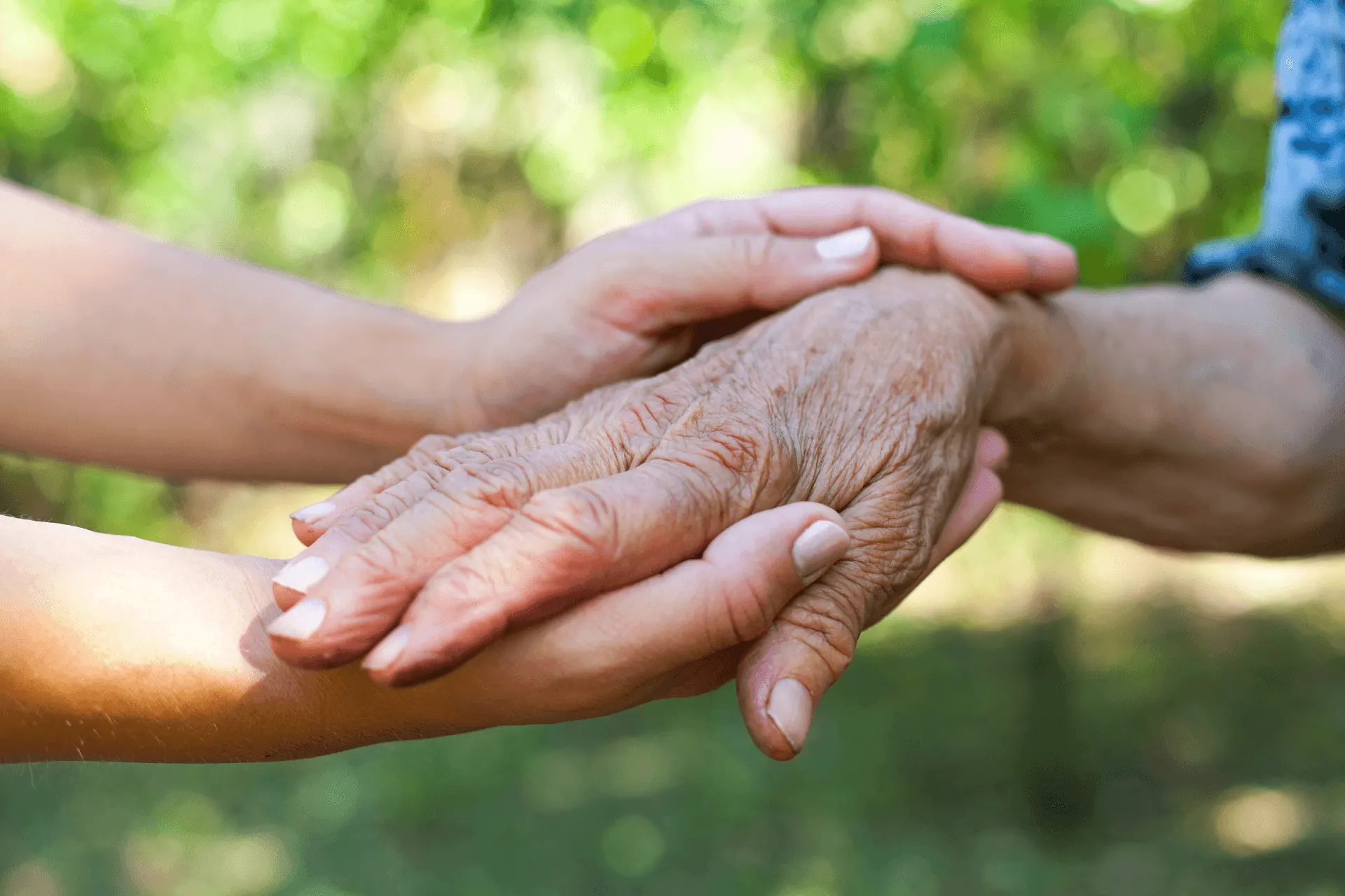 Family member providing care and support
